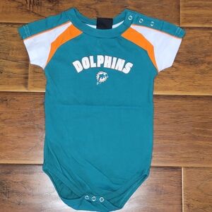 Teal and Orange Dolphins Bodysuit